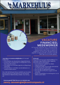 Vacature financieel medewerker