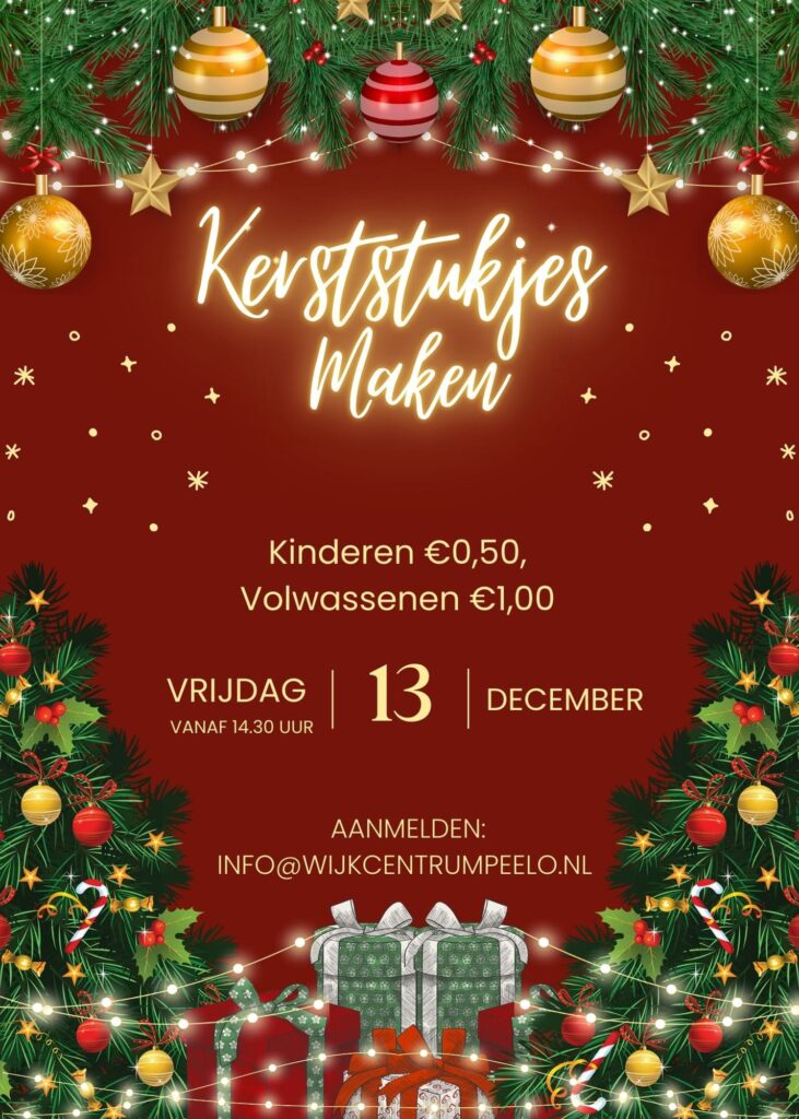 Kerststukje maken